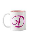 The letter D mugs