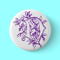 The letter D with Angel buttons by Artists4God The letter D with Angel buttons