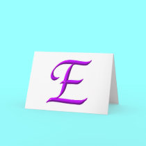The letter E cards by Artists4God The letter E cards