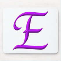 The letter E mousepads