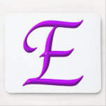 The letter E mousepads