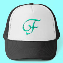The letter F hats by Artists4God The letter F hats