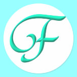The letter F stickers