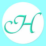 The letter H stickers