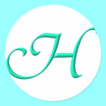 The letter H stickers