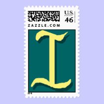 The Letter I Stamp stamps