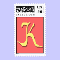 The Letter K Stamp stamps