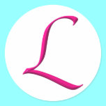 The letter L stickers
