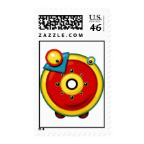 The letter Omikron stamps