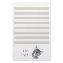 The letter paper of cats stationery design