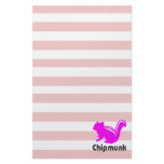 The letter paper of chipmunk personalized stationery