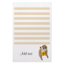 The letter paper of prairie dog personalized stationery