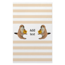 The letter paper of prairie dog stationery design