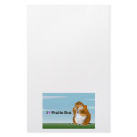 The letter paper of prairie dog stationery design