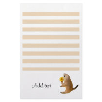 The letter paper of prairie dog personalized stationery