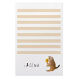 The letter paper of prairie dog personalized stationery