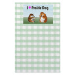 The letter paper of prairie dog stationery design