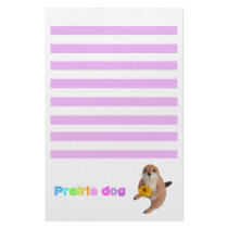 The letter paper of prairie dog custom stationery