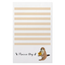 The letter paper of prairie dog stationery