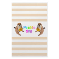 The letter paper of prairie dog personalized stationery