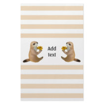 The letter paper of prairie dog customized stationery
