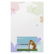 The letter paper of prairie dog stationery paper