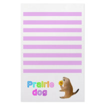 The letter paper of prairie dog stationery paper