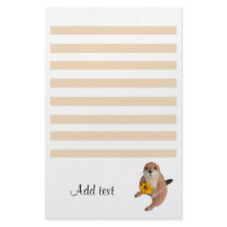 The letter paper of prairie dog stationery paper