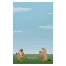 The letter paper of prairie dog personalized stationery