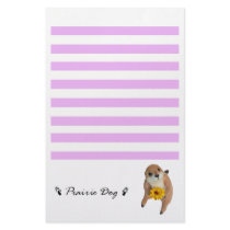 The letter paper of prairie dog stationery design