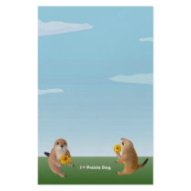 The letter paper of prairie dog stationery design