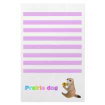 The letter paper of prairie dog stationery paper