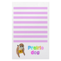 The letter paper of prairie dog custom stationery