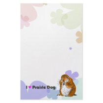 The letter paper of prairie dog customized stationery