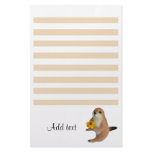 The letter paper of prairie dog stationery design
