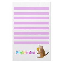 The letter paper of prairie dog personalized stationery