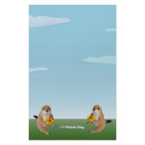 The letter paper of prairie dog customized stationery