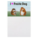 The letter paper of prairie dog stationery paper