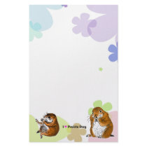 The letter paper of prairie dog customized stationery