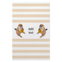 The letter paper of prairie dog stationery design