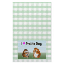 The letter paper of prairie dog stationery design