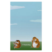 The letter paper of prairie dog stationery design