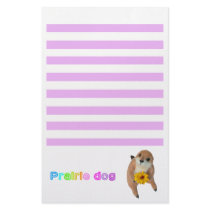 The letter paper of prairie dog personalized stationery