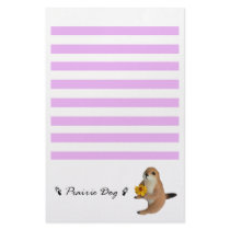 The letter paper of prairie dog custom stationery
