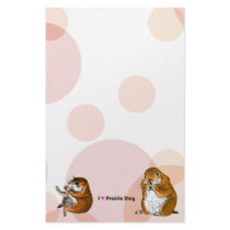 The letter paper of prairie dog stationery design