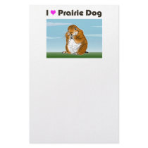 The letter paper of prairie dog customized stationery