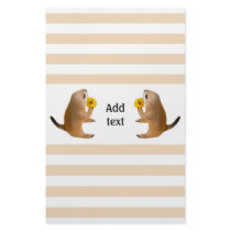 The letter paper of prairie dog custom stationery