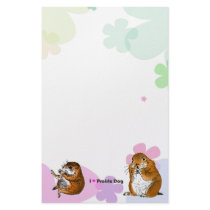 The letter paper of prairie dog custom stationery