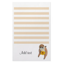 The letter paper of prairie dog stationery