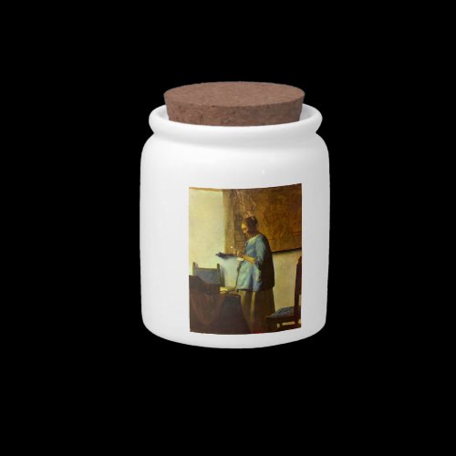 The letter reader by Johannes Vermeer Candy Jar